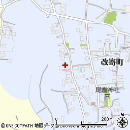 熊本県熊本市北区改寄町2502周辺の地図
