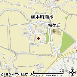 熊本県熊本市北区植木町滴水205-14周辺の地図