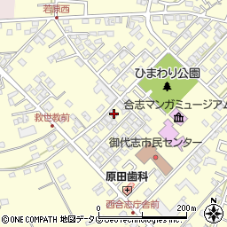 熊本県合志市御代志1661-145周辺の地図