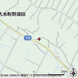 熊本県玉名市天水町野部田313周辺の地図