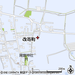 熊本県熊本市北区改寄町2465周辺の地図