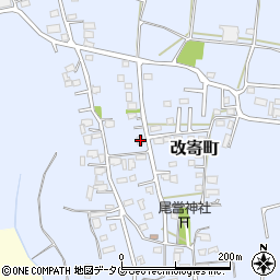 熊本県熊本市北区改寄町2443-4周辺の地図