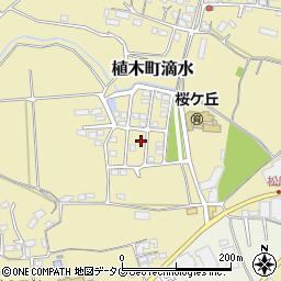熊本県熊本市北区植木町滴水205周辺の地図