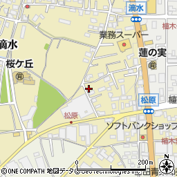 熊本県熊本市北区植木町滴水158-7周辺の地図