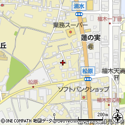 熊本県熊本市北区植木町滴水152周辺の地図