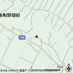 熊本県玉名市天水町野部田1114-2周辺の地図