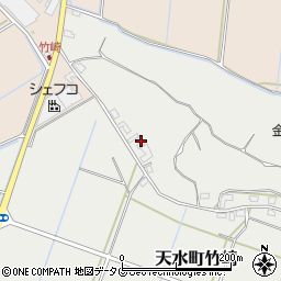 熊本県玉名市天水町竹崎757周辺の地図