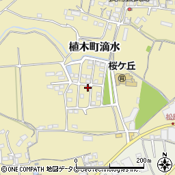 熊本県熊本市北区植木町滴水205-16周辺の地図