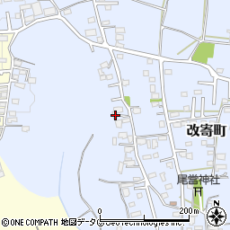 熊本県熊本市北区改寄町2435周辺の地図