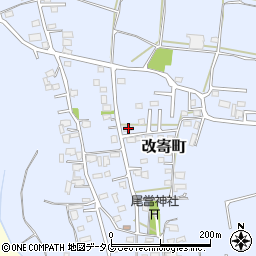 熊本県熊本市北区改寄町2445-5周辺の地図