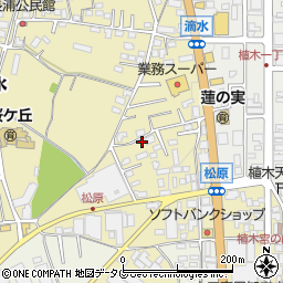 熊本県熊本市北区植木町滴水158周辺の地図