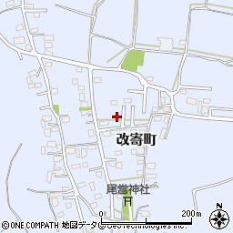 熊本県熊本市北区改寄町2461-11周辺の地図