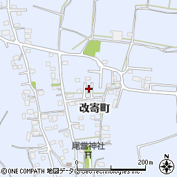 熊本県熊本市北区改寄町2461-5周辺の地図