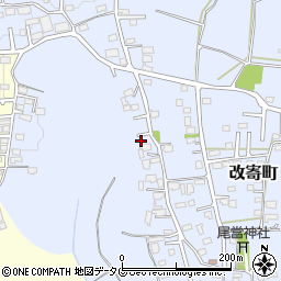 熊本県熊本市北区改寄町2434周辺の地図