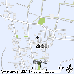 熊本県熊本市北区改寄町2461周辺の地図