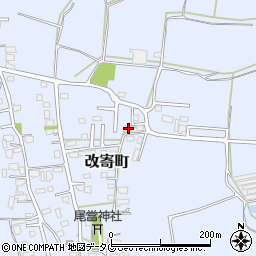 熊本県熊本市北区改寄町2457周辺の地図