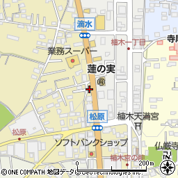 熊本県熊本市北区植木町滴水43周辺の地図