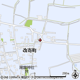熊本県熊本市北区改寄町2457-12周辺の地図