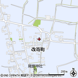 熊本県熊本市北区改寄町2462周辺の地図