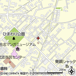 熊本県合志市御代志1661-88周辺の地図