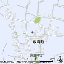 熊本県熊本市北区改寄町2461-9周辺の地図