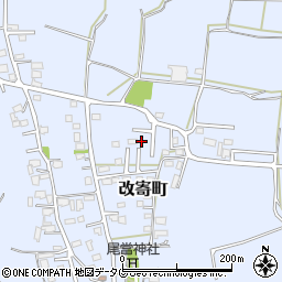 熊本県熊本市北区改寄町2462-7周辺の地図