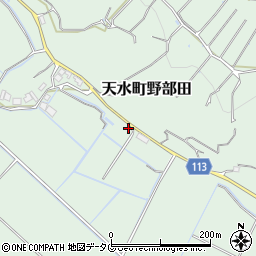 熊本県玉名市天水町野部田213周辺の地図