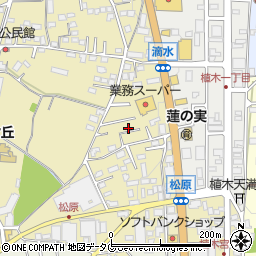 熊本県熊本市北区植木町滴水31周辺の地図