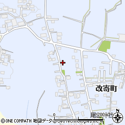 熊本県熊本市北区改寄町2422周辺の地図