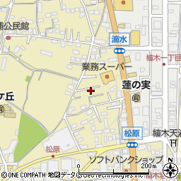 熊本県熊本市北区植木町滴水29周辺の地図
