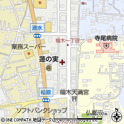 熊本県熊本市北区植木町植木361周辺の地図