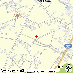 熊本県合志市御代志1472-3周辺の地図