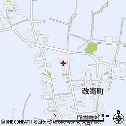 熊本県熊本市北区改寄町2419周辺の地図