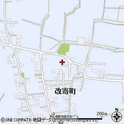 熊本県熊本市北区改寄町2460周辺の地図