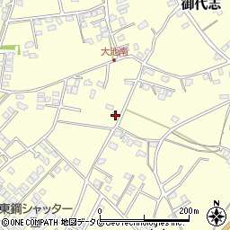 熊本県合志市御代志1462-7周辺の地図