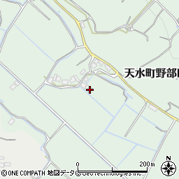 熊本県玉名市天水町野部田179周辺の地図