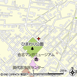 熊本県合志市御代志1661-187周辺の地図