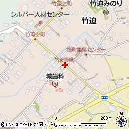 竹迫横町周辺の地図