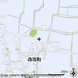 熊本県熊本市北区改寄町2459周辺の地図