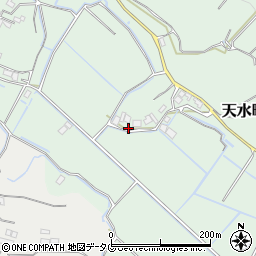 熊本県玉名市天水町野部田161周辺の地図