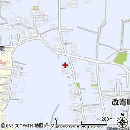 熊本県熊本市北区改寄町2428周辺の地図
