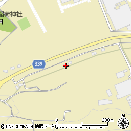 熊本県菊池郡大津町高尾野845周辺の地図