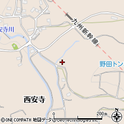 熊本県玉名郡玉東町西安寺1106周辺の地図