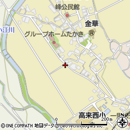 長崎県諫早市高来町峰周辺の地図
