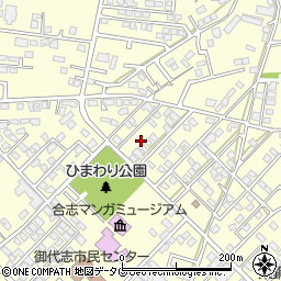 熊本県合志市御代志1661-33周辺の地図