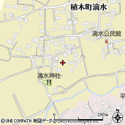 熊本県熊本市北区植木町滴水934周辺の地図