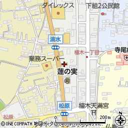カレーハウスＣｏＣｏ壱番屋熊本植木店周辺の地図