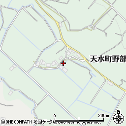 熊本県玉名市天水町野部田183周辺の地図