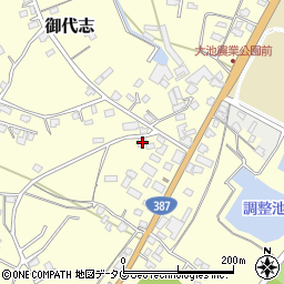 熊本県合志市御代志1482-10周辺の地図