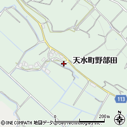 熊本県玉名市天水町野部田191周辺の地図